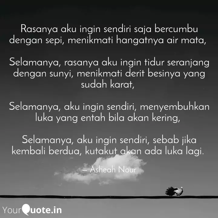 Detail Quotes Sendiri Sepi Nomer 31
