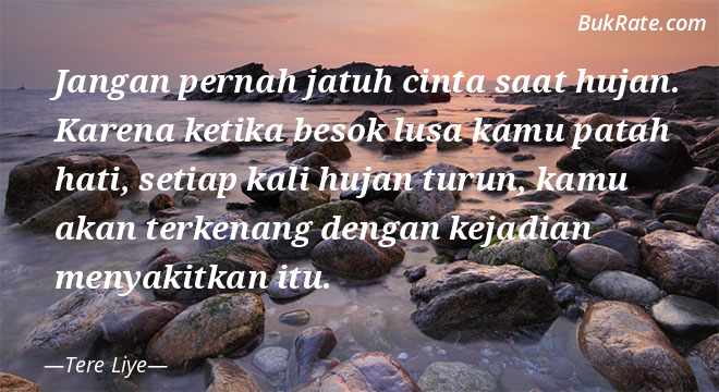 Detail Quotes Tere Liye Hujan Nomer 30