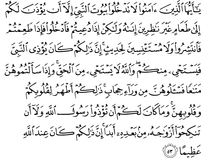 Detail Quran Surat Al Ahzab Ayat 59 Nomer 11