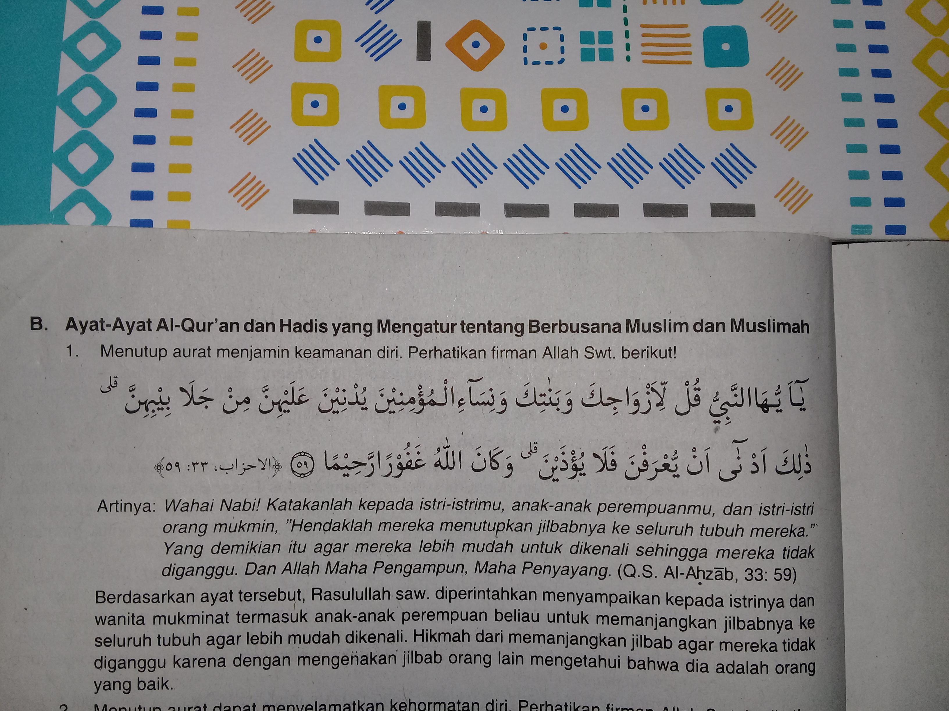 Detail Quran Surat Al Ahzab Ayat 59 Nomer 42