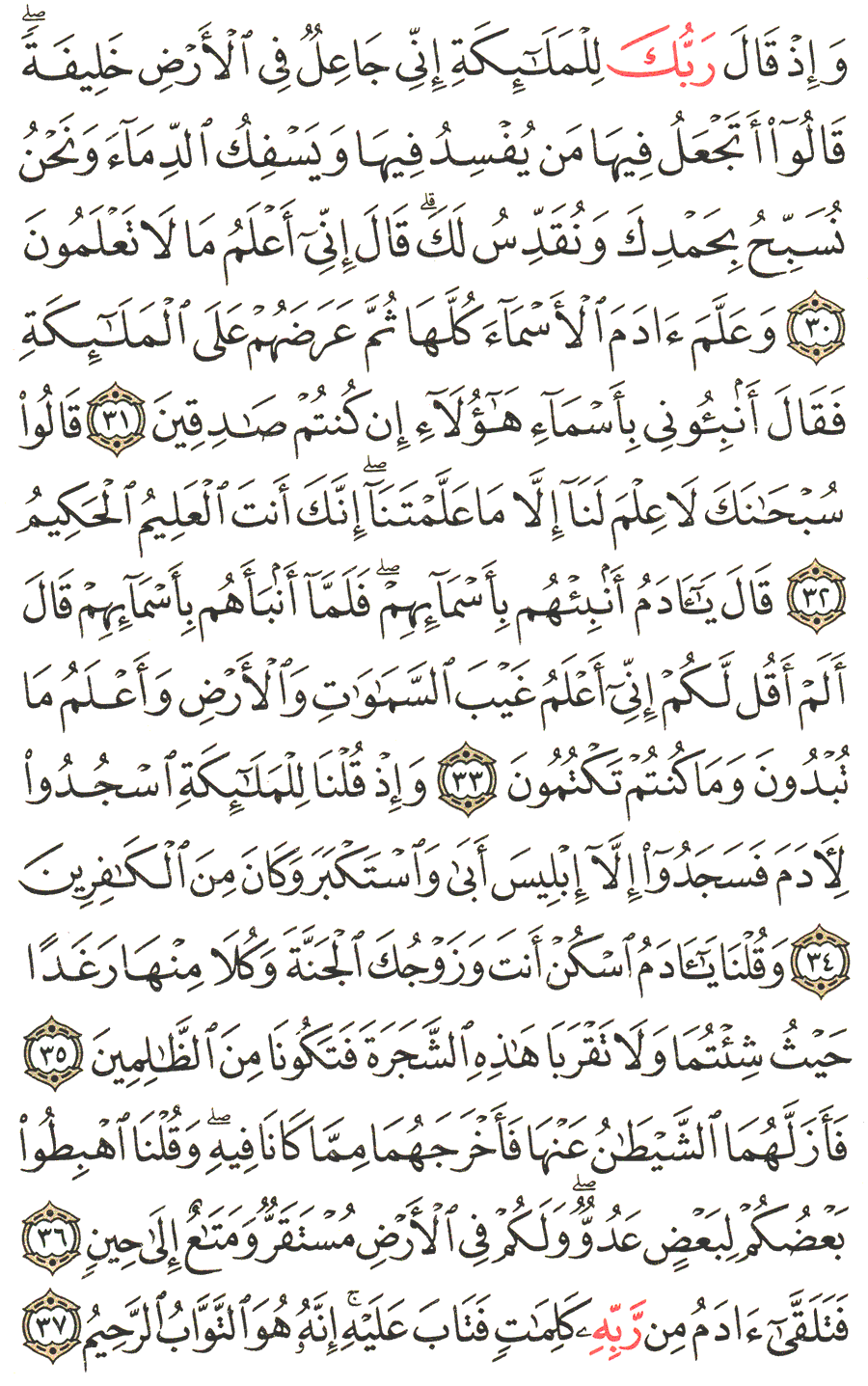 Detail Quran Surat Al Baqarah Ayat 30 Nomer 19