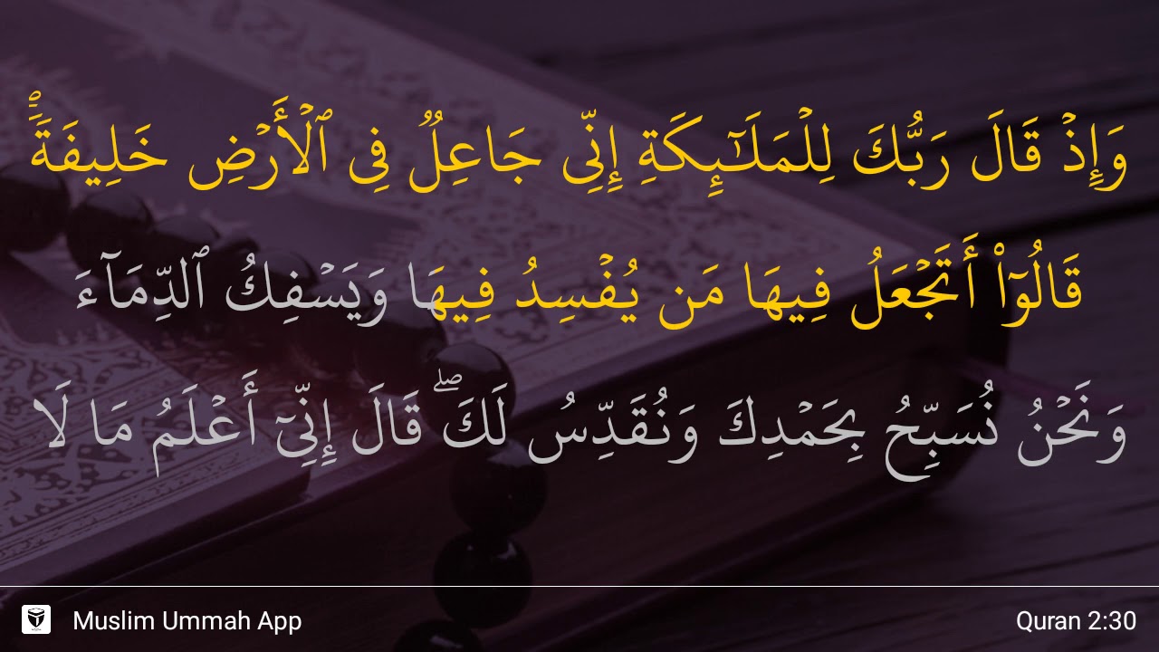 Detail Quran Surat Al Baqarah Ayat 30 Nomer 20