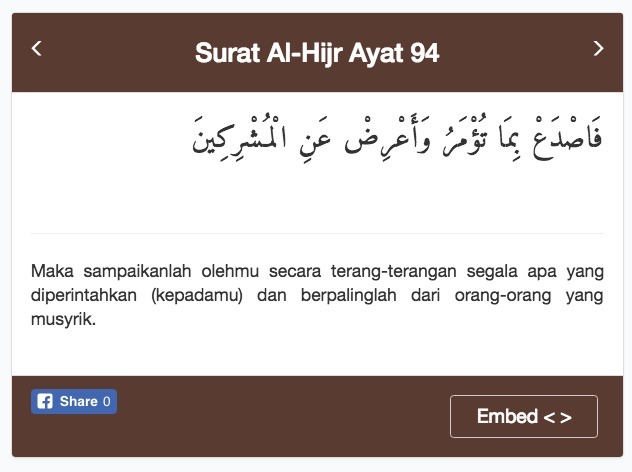 Detail Quran Surat Al Hijr Ayat 94 Nomer 7