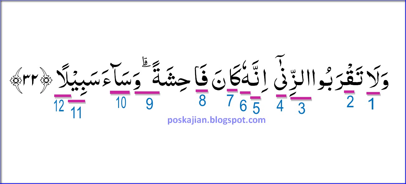 Detail Quran Surat Al Isra Ayat 32 Nomer 18