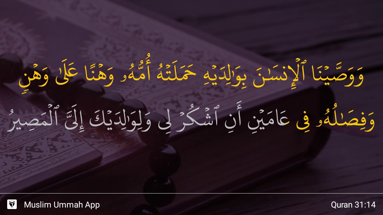 Detail Quran Surat Al Luqman Ayat 14 Nomer 25