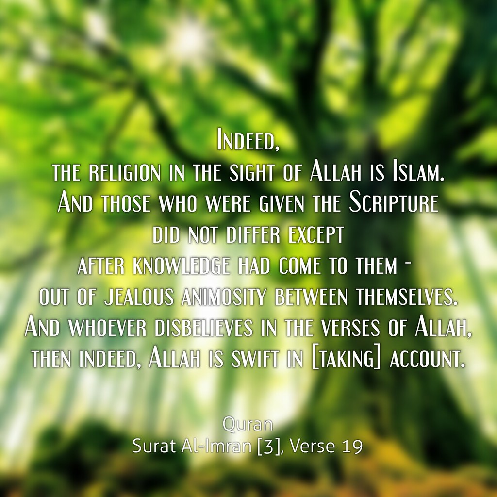 Detail Quran Surat Ali Imran Ayat 19 Nomer 44