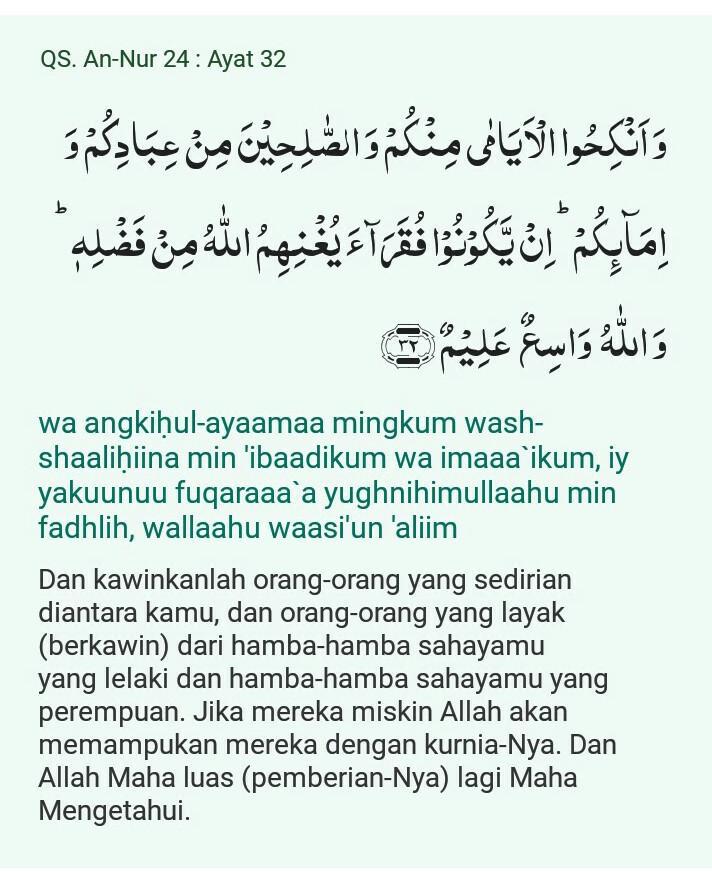 Detail Quran Surat An Nur Ayat 32 Nomer 6