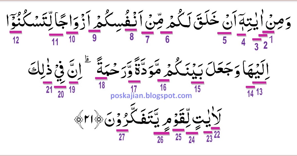 Detail Quran Surat Arrum Ayat 21 Nomer 17