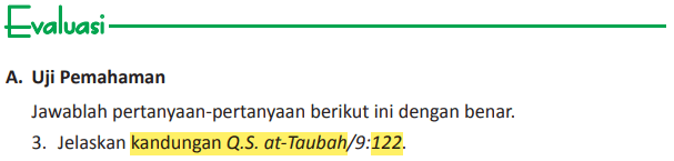 Detail Quran Surat At Taubah Ayat 122 Nomer 32