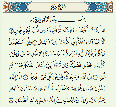 Quran Surat Hud - KibrisPDR