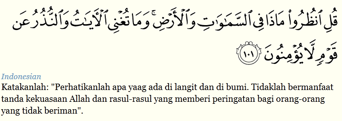 Detail Quran Surat Yunus Ayat 101 Nomer 2