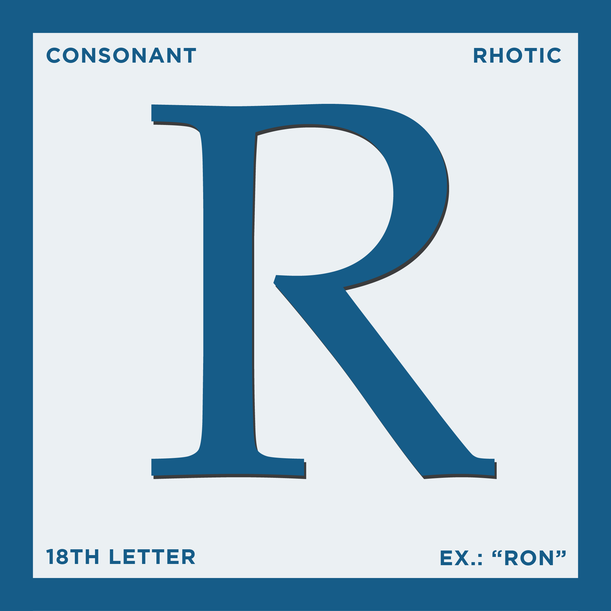 Detail R Is The 18th Letter Nomer 6