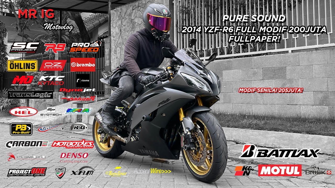 Detail R6 Modifikasi Nomer 39