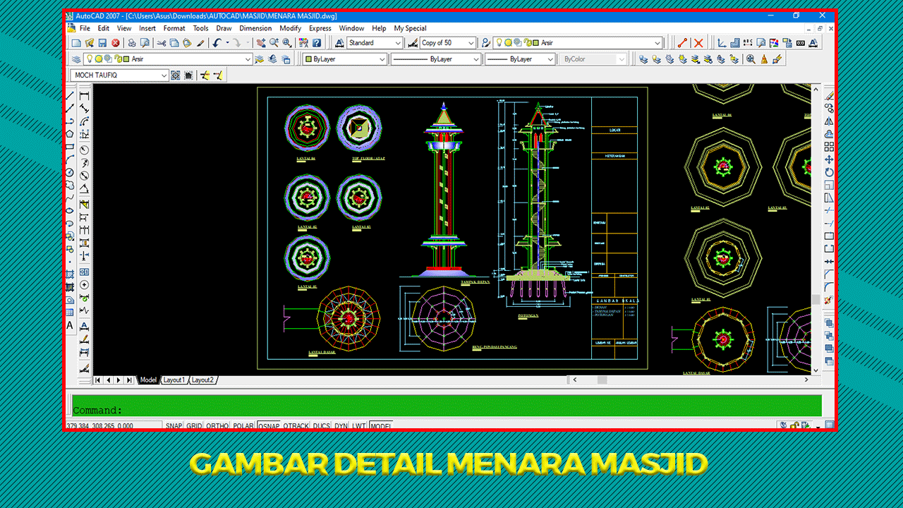 Detail Rab Menara Masjid Nomer 29