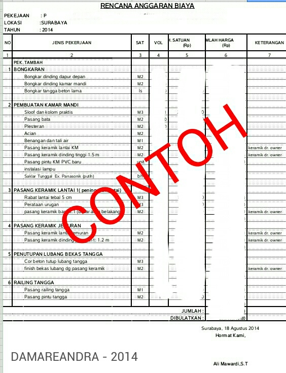 Detail Rab Renovasi Rumah Nomer 28