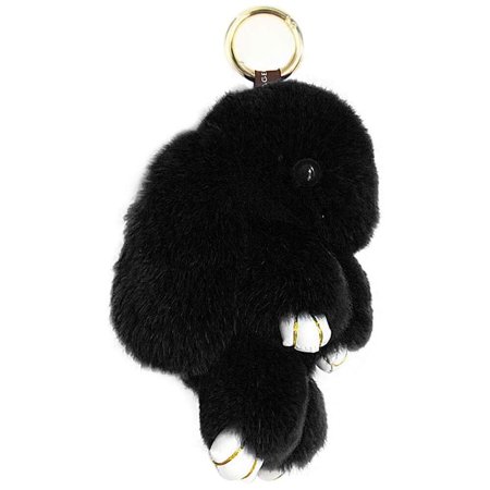 Detail Rabbit Fur Keychain Nomer 48