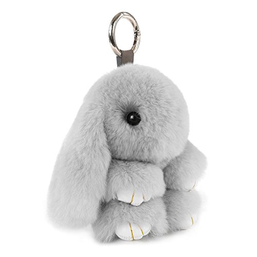 Detail Rabbit Fur Keychain Nomer 54