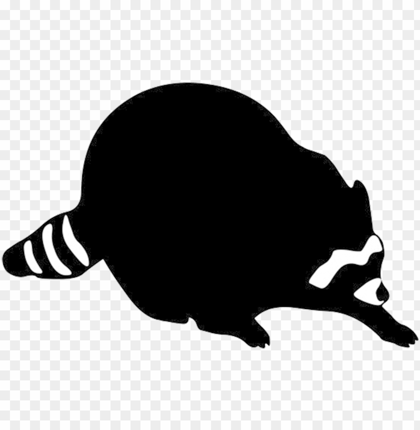 Detail Raccoon Black And White Clipart Nomer 41