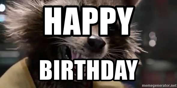 Detail Raccoon Happy Birthday Meme Nomer 25
