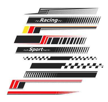 Detail Racing Stripes Vector Background Racing Nomer 11