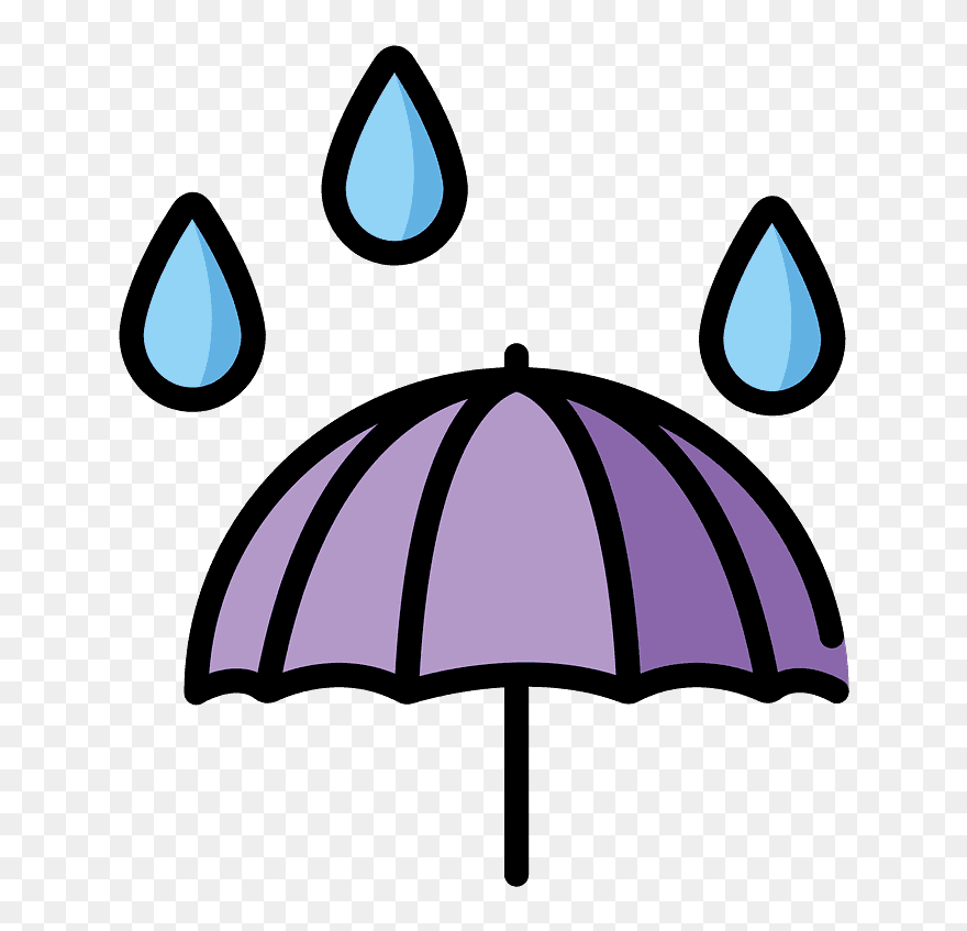 Detail Rain And Umbrella Clipart Nomer 28