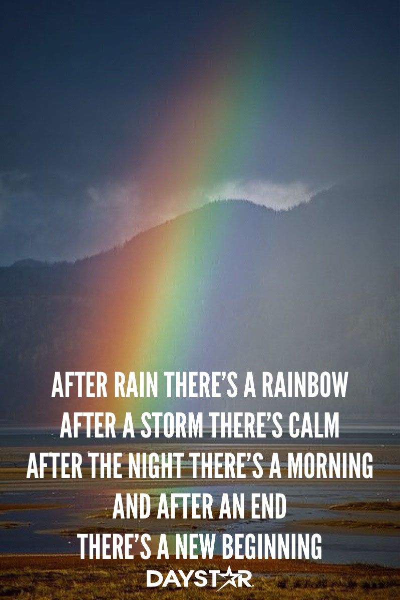 Rainbow After The Rain Quotes - KibrisPDR