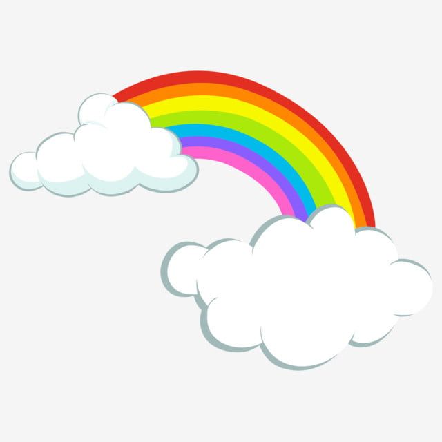 Detail Rainbow And Clouds Clipart Nomer 49