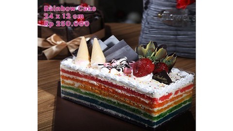 Detail Rainbow Cake Coklat Ulang Tahun Nomer 18