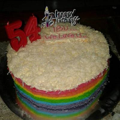 Detail Rainbow Cake Ultah Nomer 11