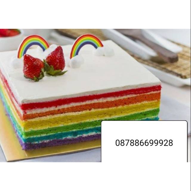 Detail Rainbow Cake Ultah Nomer 33