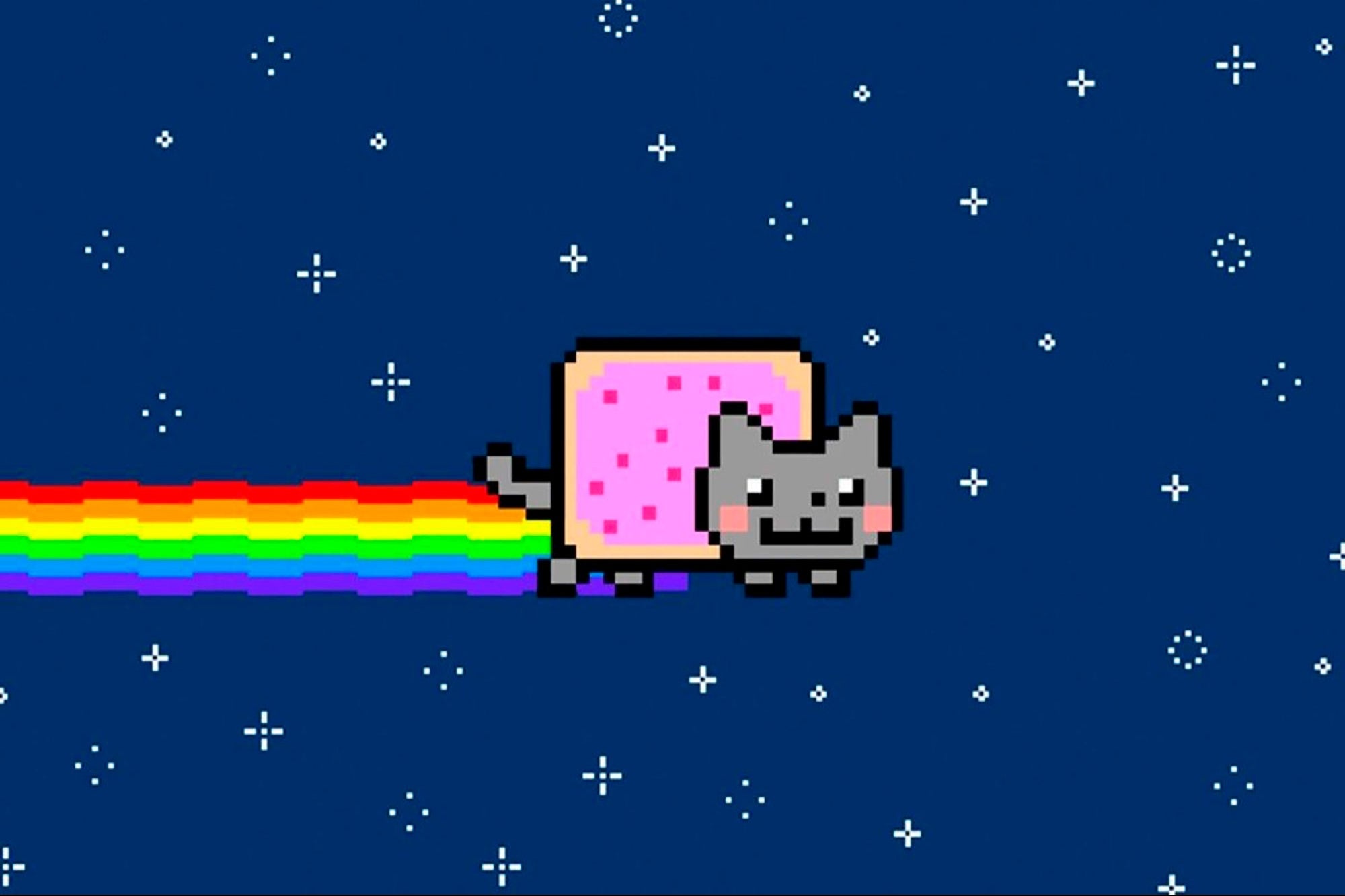 Detail Rainbow Cat Meme Nomer 3
