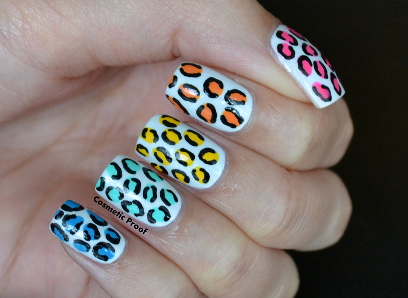 Detail Rainbow Cheetah Print Nails Nomer 15