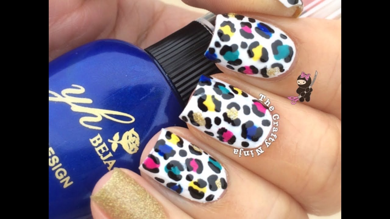 Detail Rainbow Cheetah Print Nails Nomer 21