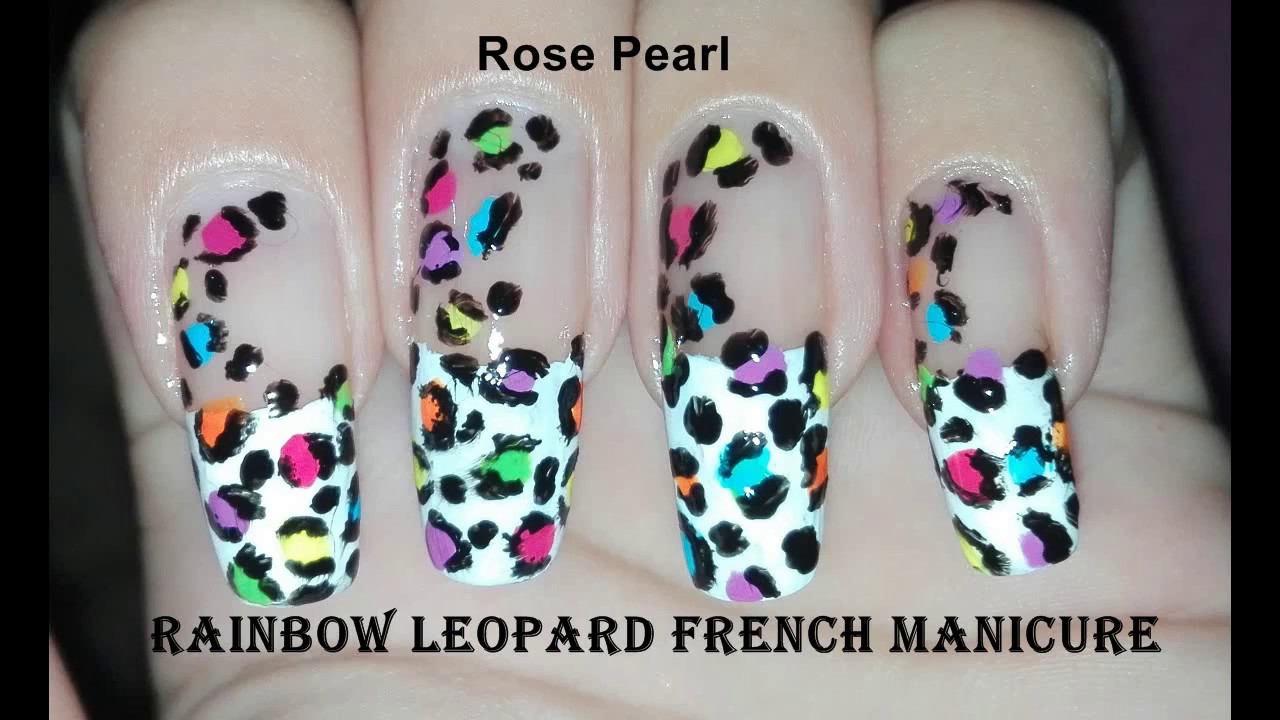 Detail Rainbow Cheetah Print Nails Nomer 26