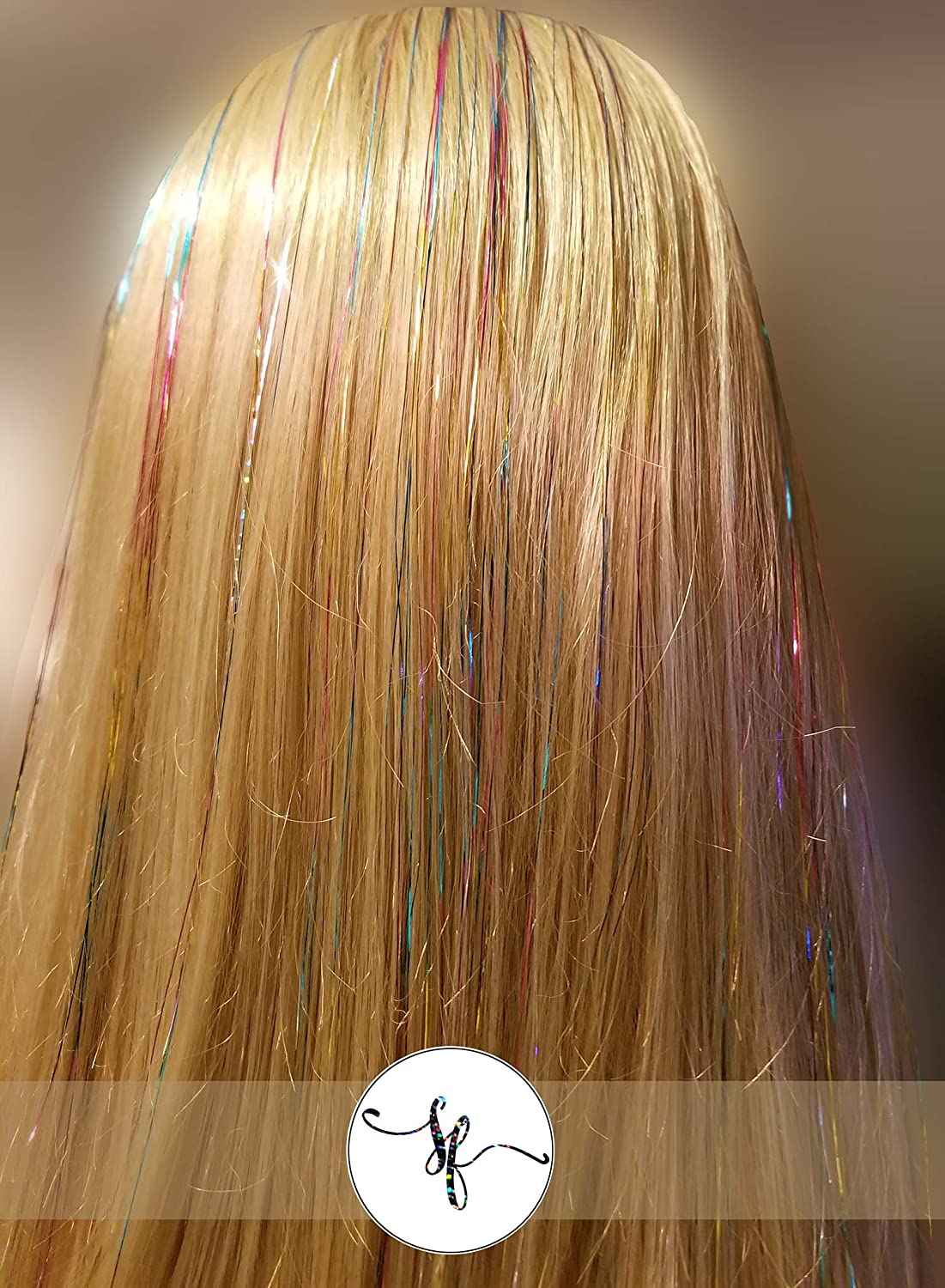 Detail Rainbow Hair Tinsel Nomer 4