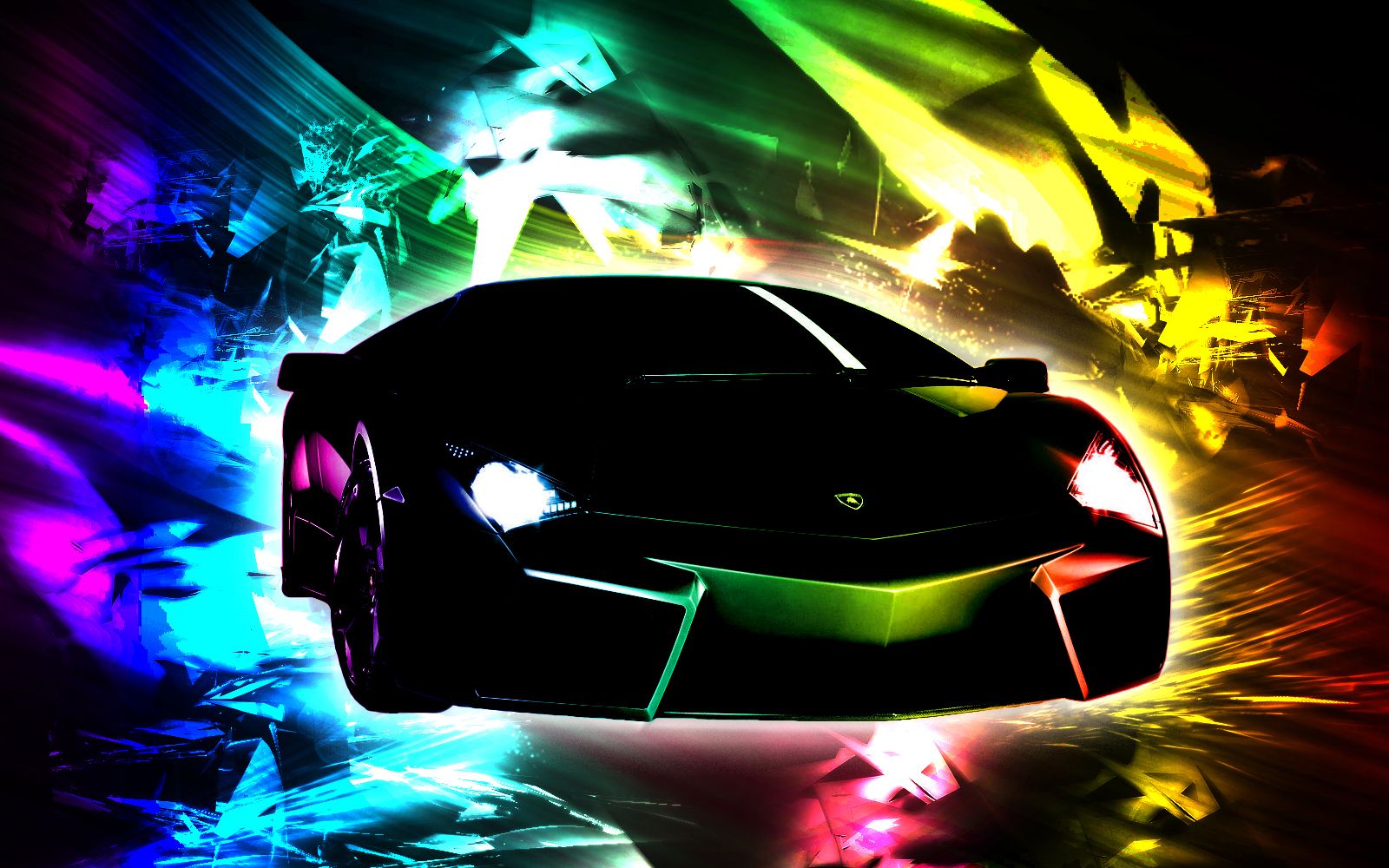 Rainbow Lamborghini Wallpaper - KibrisPDR