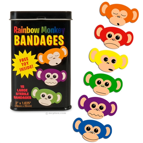 Rainbow Monkey Bandages - KibrisPDR