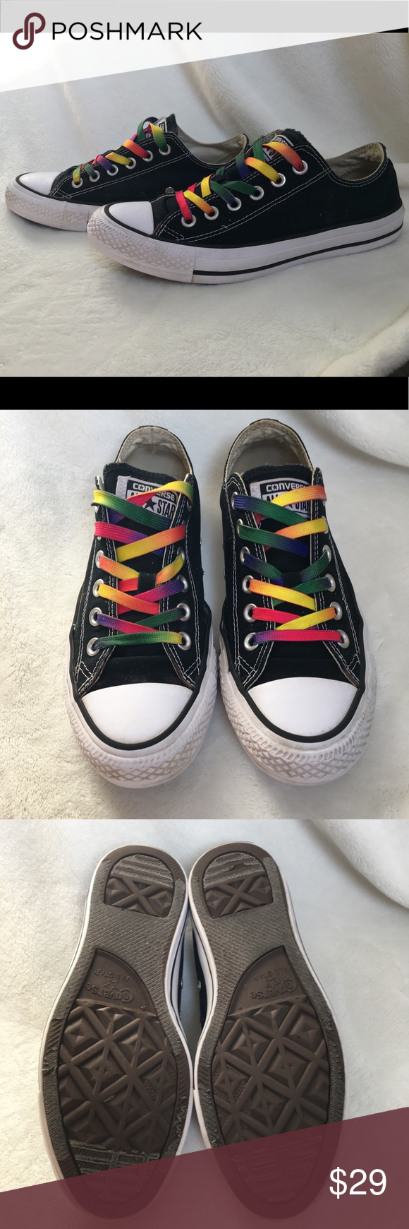 Detail Rainbow Shoelaces Converse Nomer 2