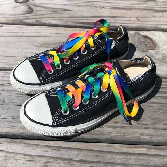 Detail Rainbow Shoelaces Converse Nomer 18