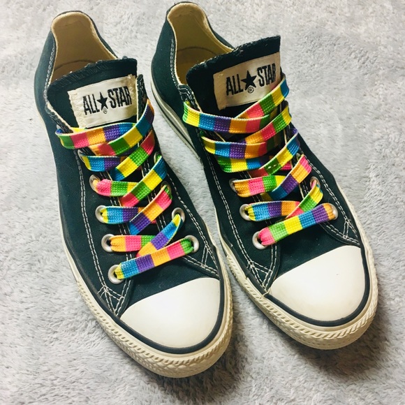 Detail Rainbow Shoelaces Converse Nomer 20