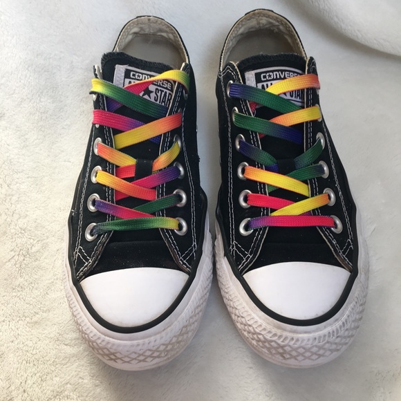 Detail Rainbow Shoelaces Converse Nomer 28