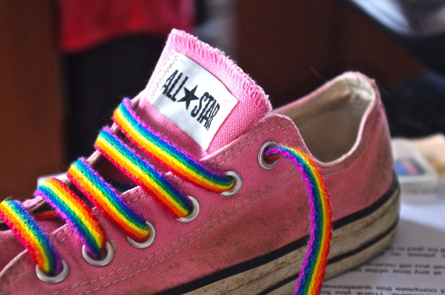 Detail Rainbow Shoelaces Converse Nomer 29