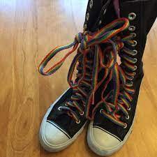 Detail Rainbow Shoelaces Converse Nomer 32