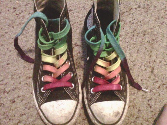 Detail Rainbow Shoelaces Converse Nomer 42