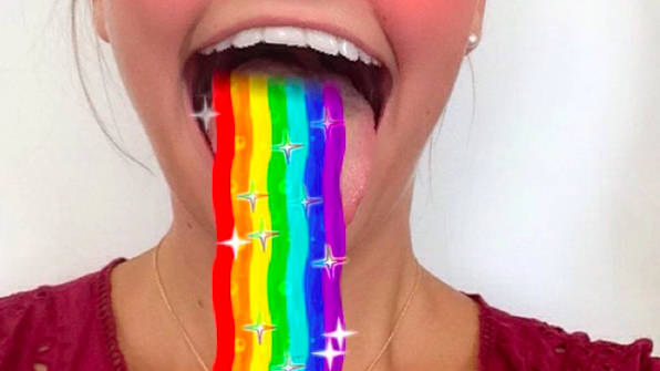 Detail Rainbow Tongue Snapchat Nomer 13