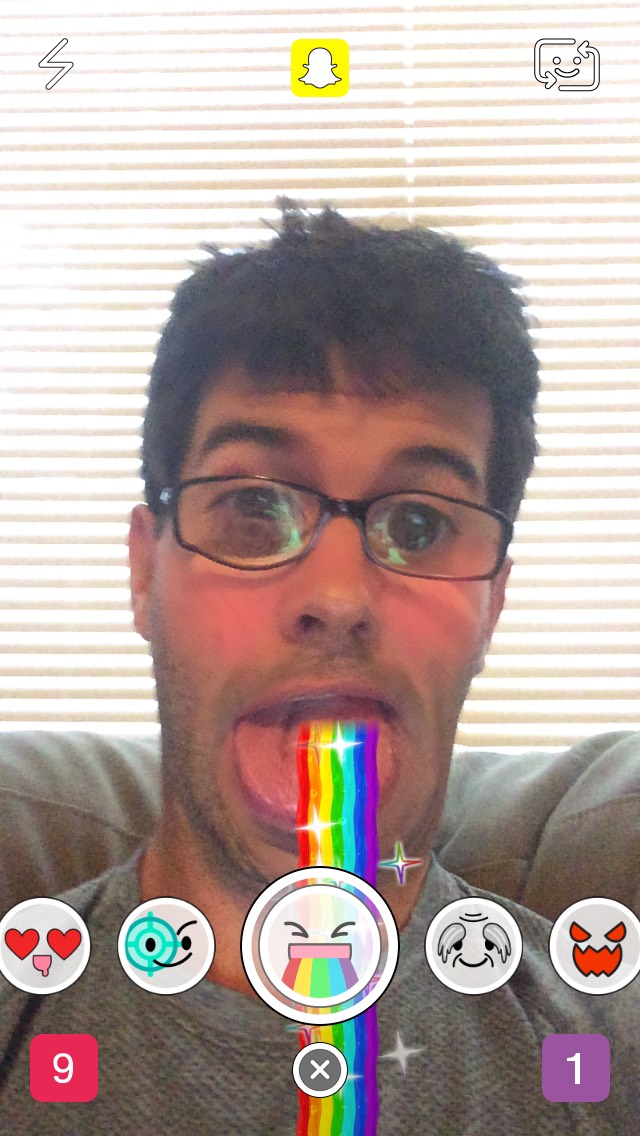 Detail Rainbow Tongue Snapchat Nomer 2