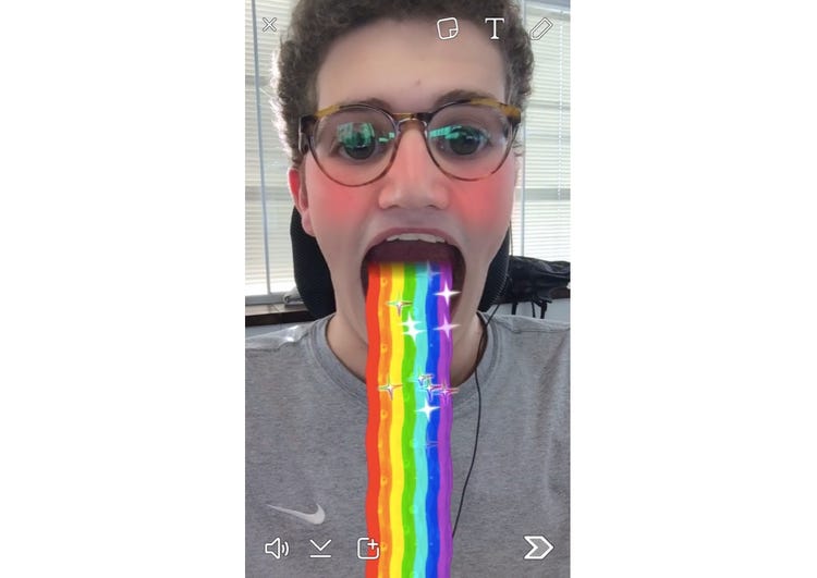 Detail Rainbow Tongue Snapchat Nomer 52