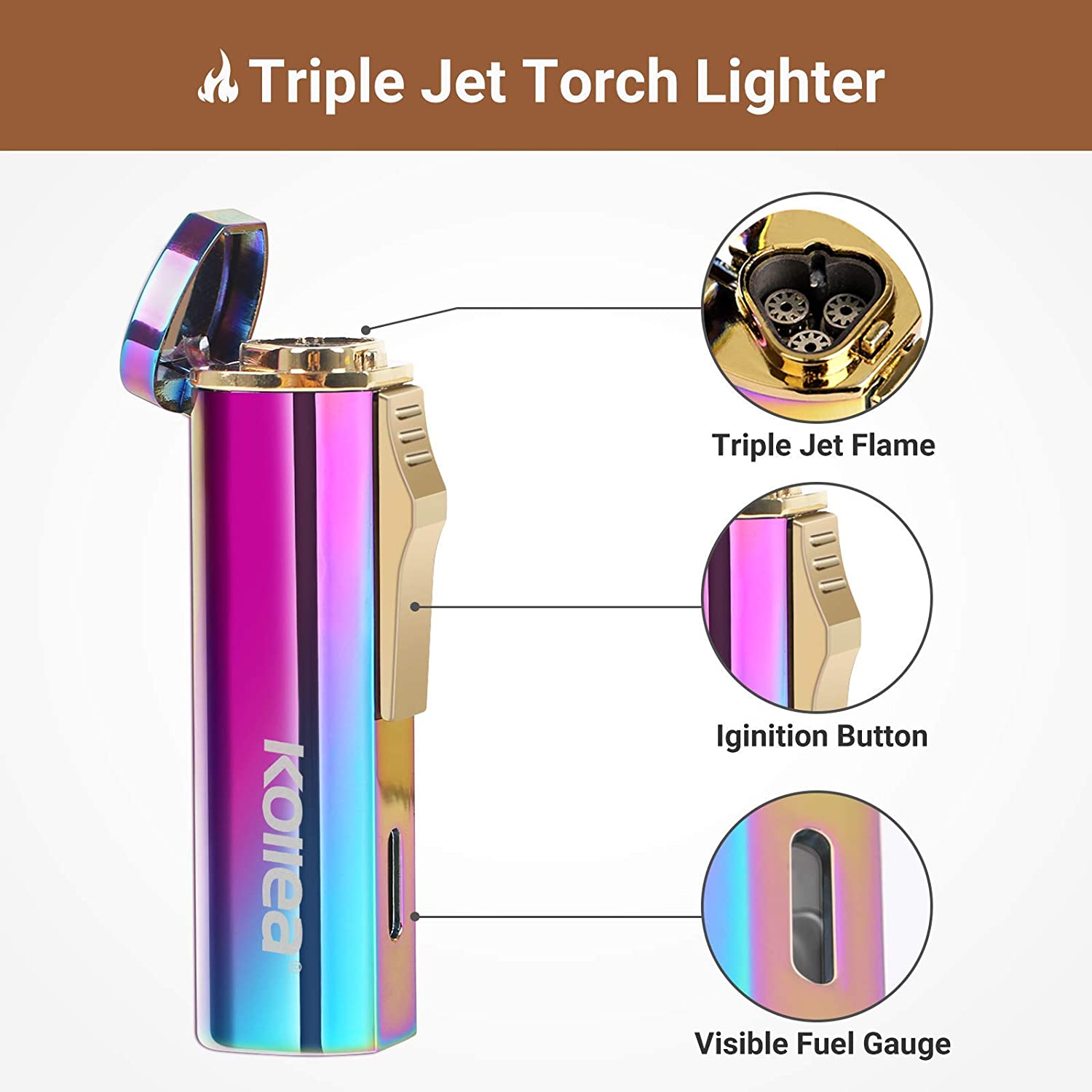 Detail Rainbow Torch Lighter Nomer 41