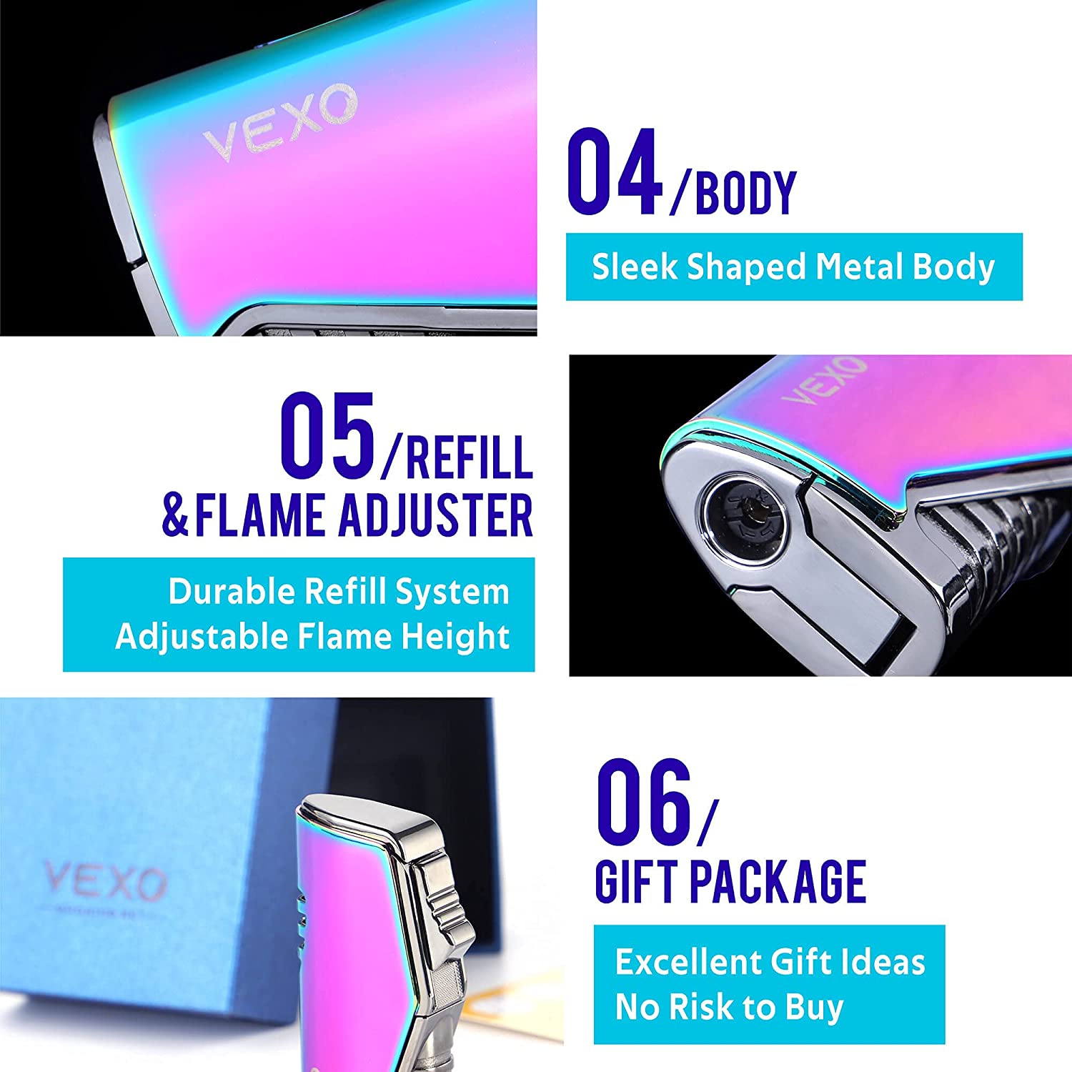 Detail Rainbow Torch Lighter Nomer 54