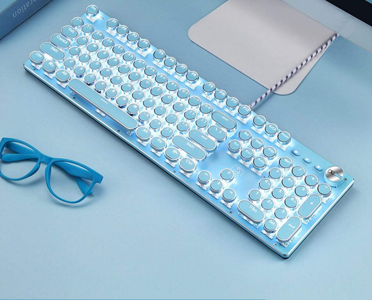 Detail Rainbow Typewriter Keyboard Nomer 25